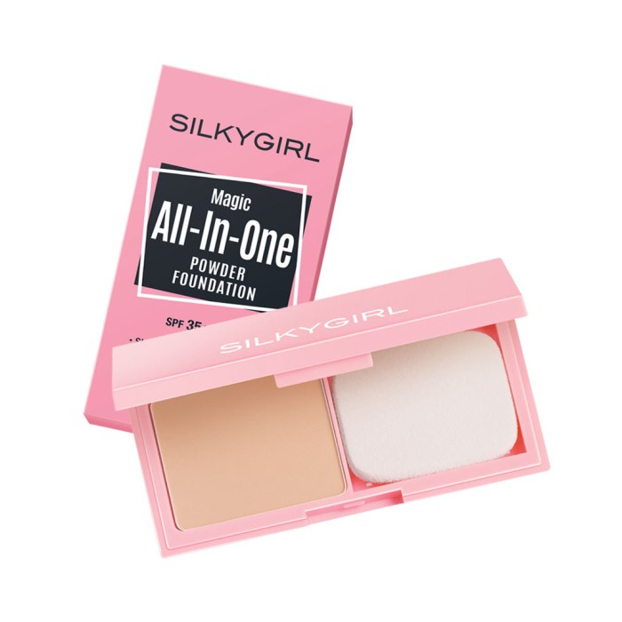 SILKYGIRL Magic All-In-One Powder Foundation - Natural Buff
