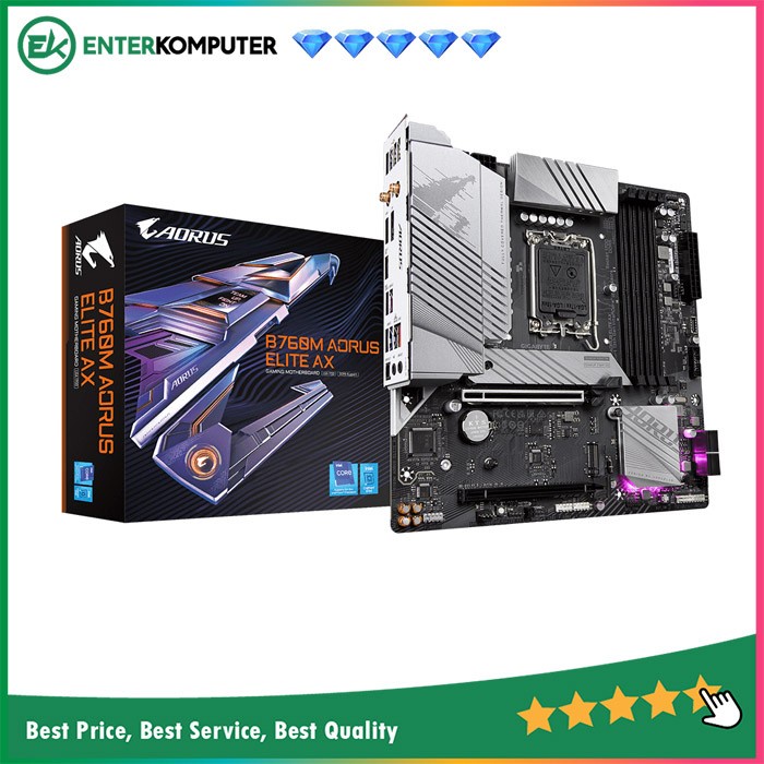 Gigabyte B760M Aorus Elite AX (LGA1700, B760, DDR5, USB3.2 Type-C)