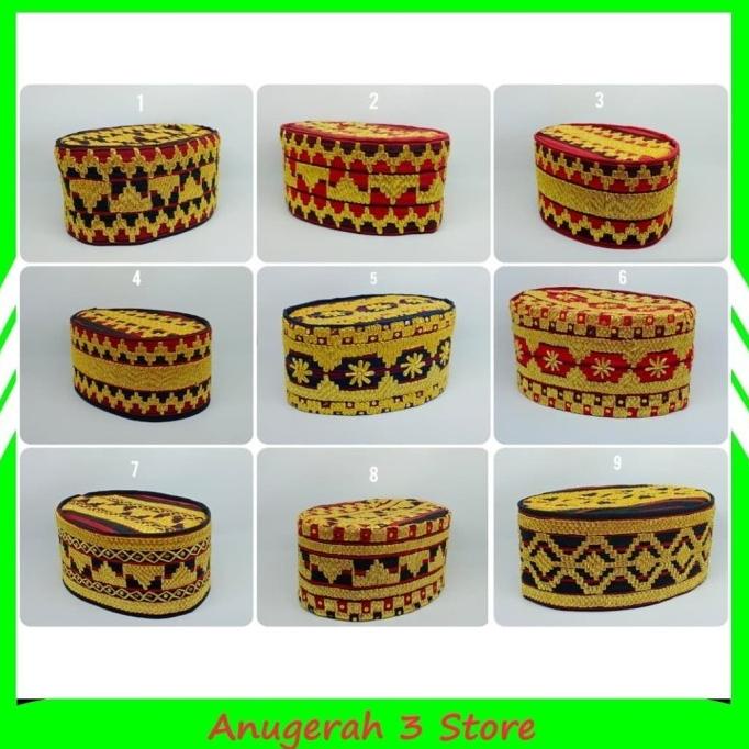 PROMO Peci Tapis Lampung - Khas Lampung - Peci Adat - Peci Sholat