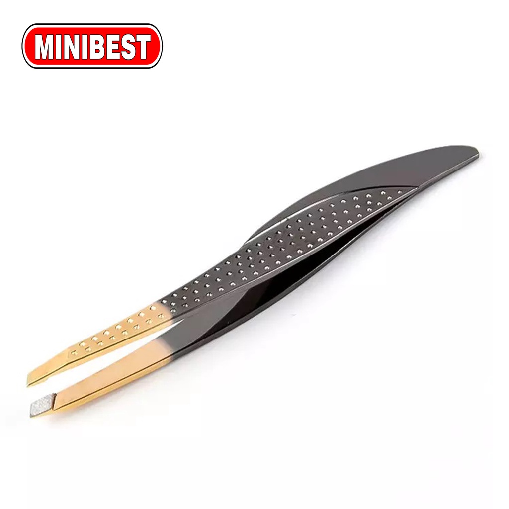 [MB] PINSET ALIS KISLENE BEAUTY CLIPPER COSMETICS STAINLESS BLACK GOLD / CABUT BULU ALIS