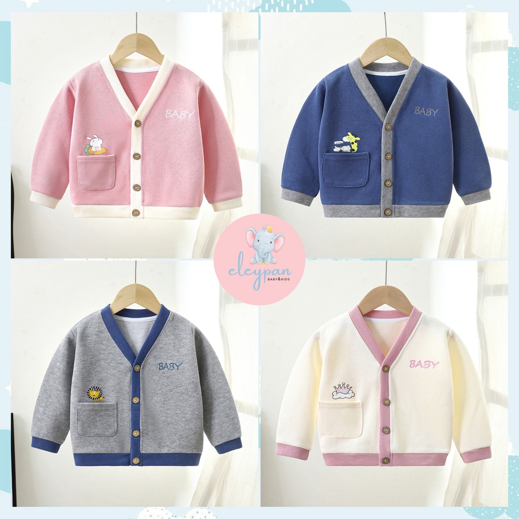 Cardigan Sweater Jacket Anak Import / Jaket Kardigan Impor Anak Perempuan Laki-Laki Unisex