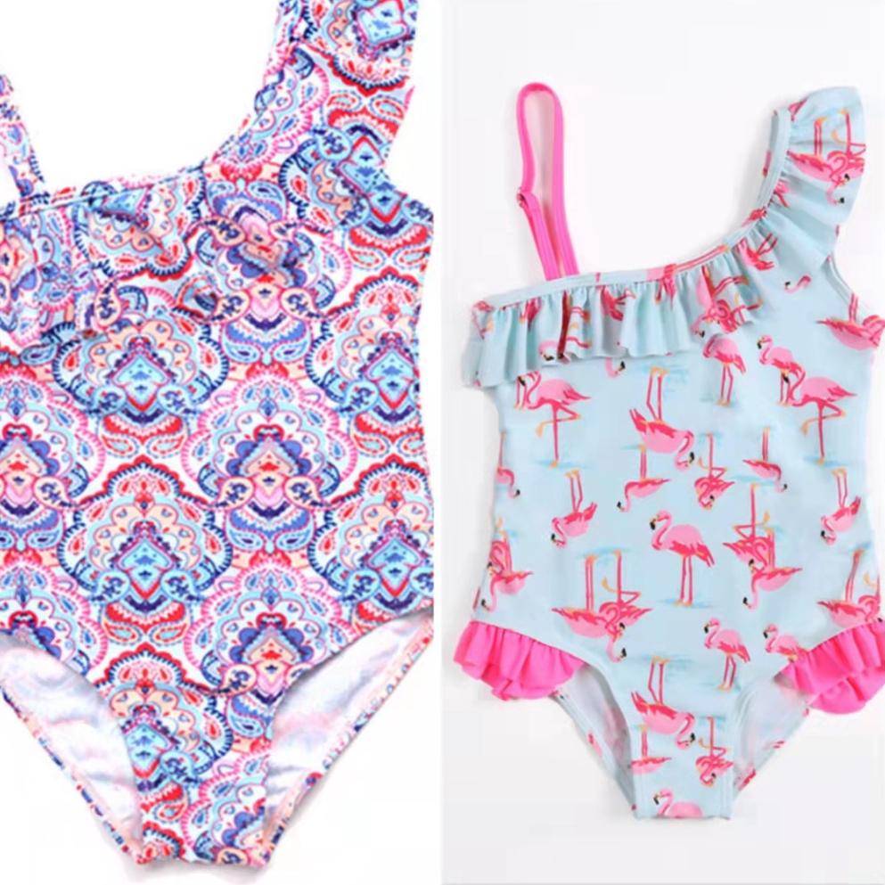 ㊔ baju renang anak perempuan baju renang bayi perem baju renang lucu  renang one-piece flamingo meng