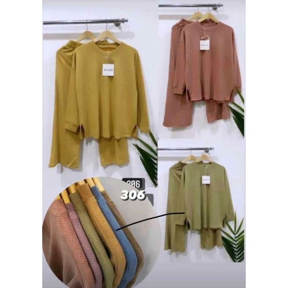 One Set KUYIFEI 306//Baju setelan KUYIFEI//Setcel KUYIFEI//Baju setelan//Setelan rajut premium