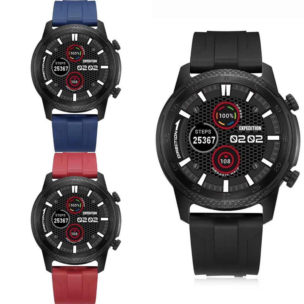 JAM TANGAN PRIA EXPEDITION SMART WATCH ESW 001 RUBBER ORIGINAL GARANSI RESMI 1 TAHUN