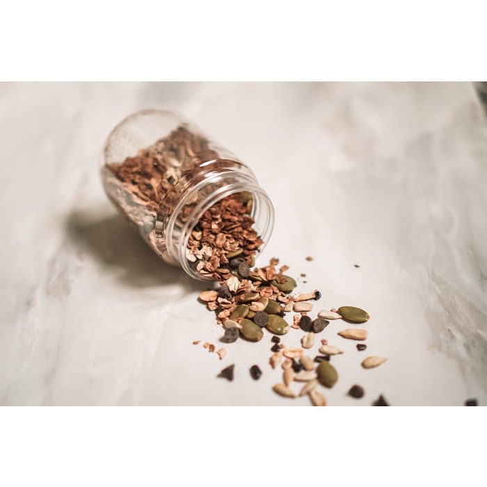 

[BISA COD] DIY Paket 4 Gratis 1 Overnight Oats FITBREAK /sarapan/cemilan sehat - Dark choco