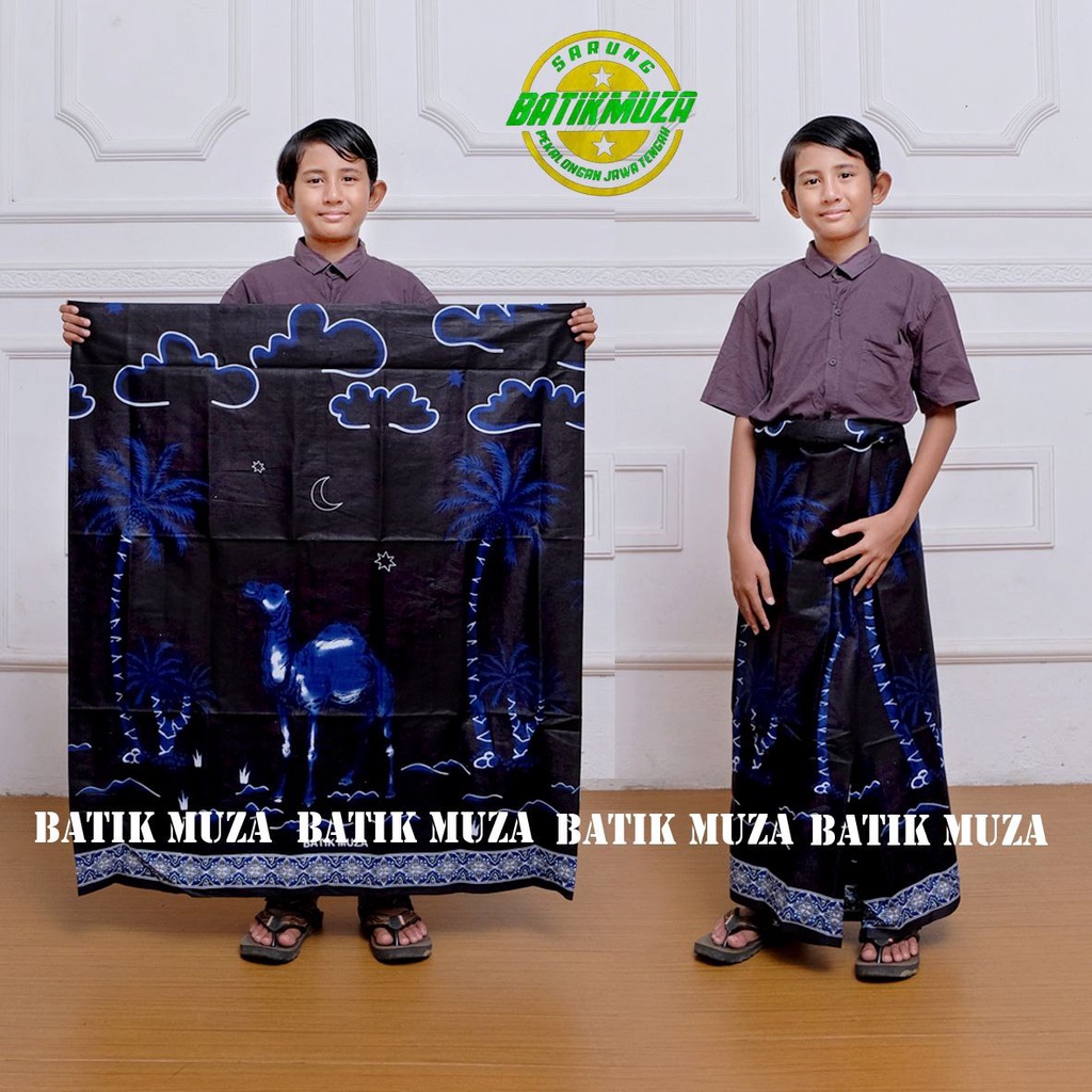 SARUNG ANAK MOTIF ONTA ARAB UNTA KURMA KULIT HITAM PUTIH SARUNG ANAK SD SARUNG ANAK USIA 8 TAHUN SARUNG ANAK ANAK