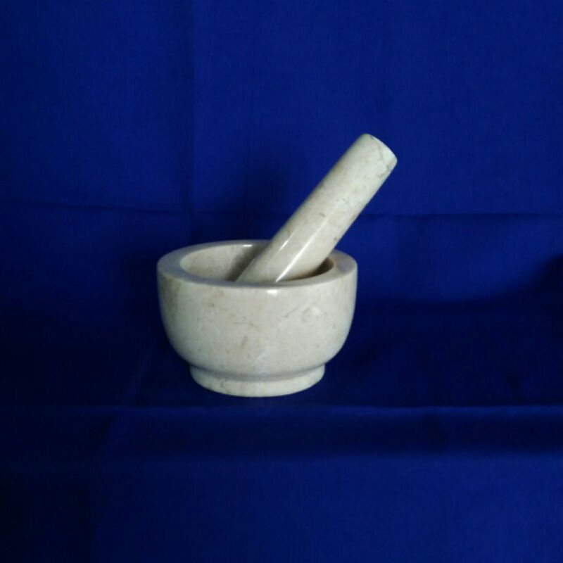 Lumpang alu Marmer Uleg uleg marmer Tumbukan obat marble stone