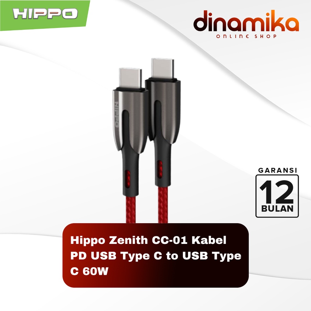 Hippo Zenith CC-01 Kabel PD USB Type C to USB Type C 60W