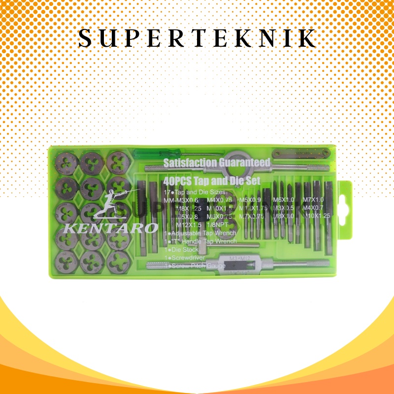 Hand Tap & Die Set 40pcs Kemtaro / Hand Tap Die Set 40 pcs Kentaro / Hand Tap & Die Set Kentaro