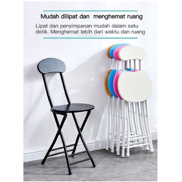 Kursi Lipat Aesthetic Folding Chair Kursi Belajar ZDY-1