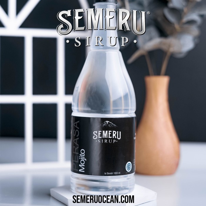 

SIRUP/ MOJITO SYRUP/ 1000ML/ 500ML/ 100ML/ SEMERU SIRUP/ MURAH