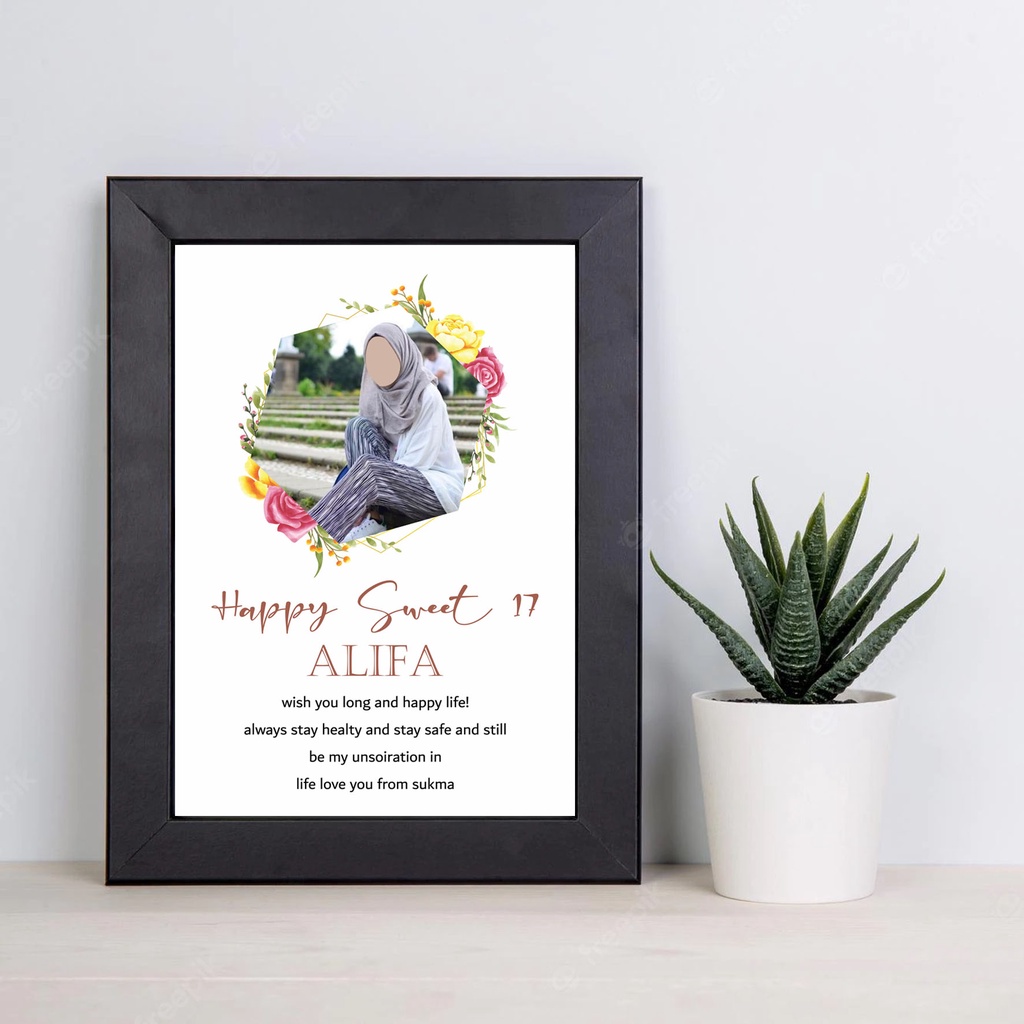 Frame 5R, 6R Kado Ultah / Tanpa PO / Kado Wedding / Kado Wisuda