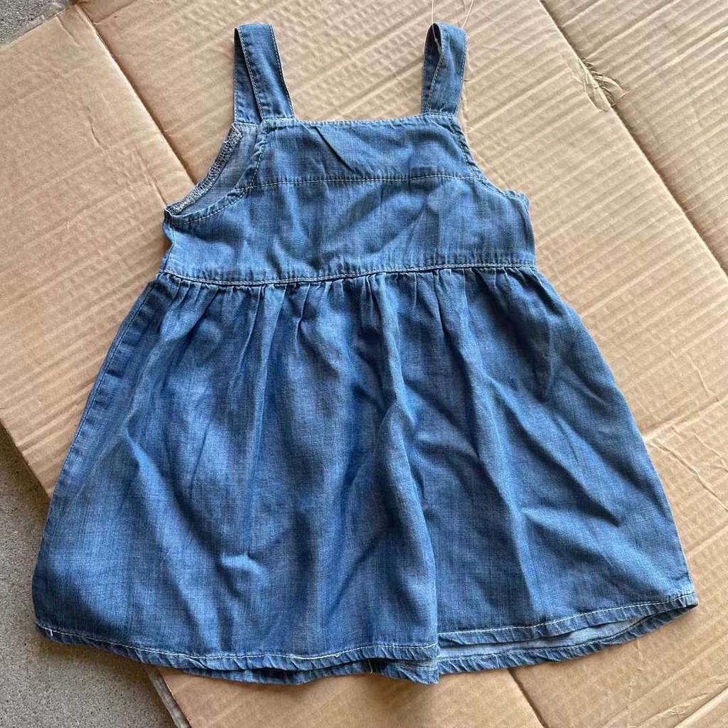 CAT DENIM DRESS ANAK bayi jeans perempuan lucu super soft