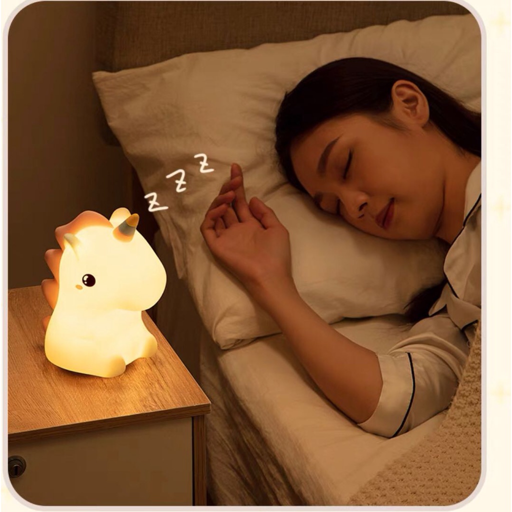 Lampu Tidur Silicon Squishy - Lampu Malam Unicorn