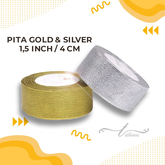 

PITA EMAS PERAK/PITA GOLD SILVER/PITA KADO 1,5 INCH (4 CM)