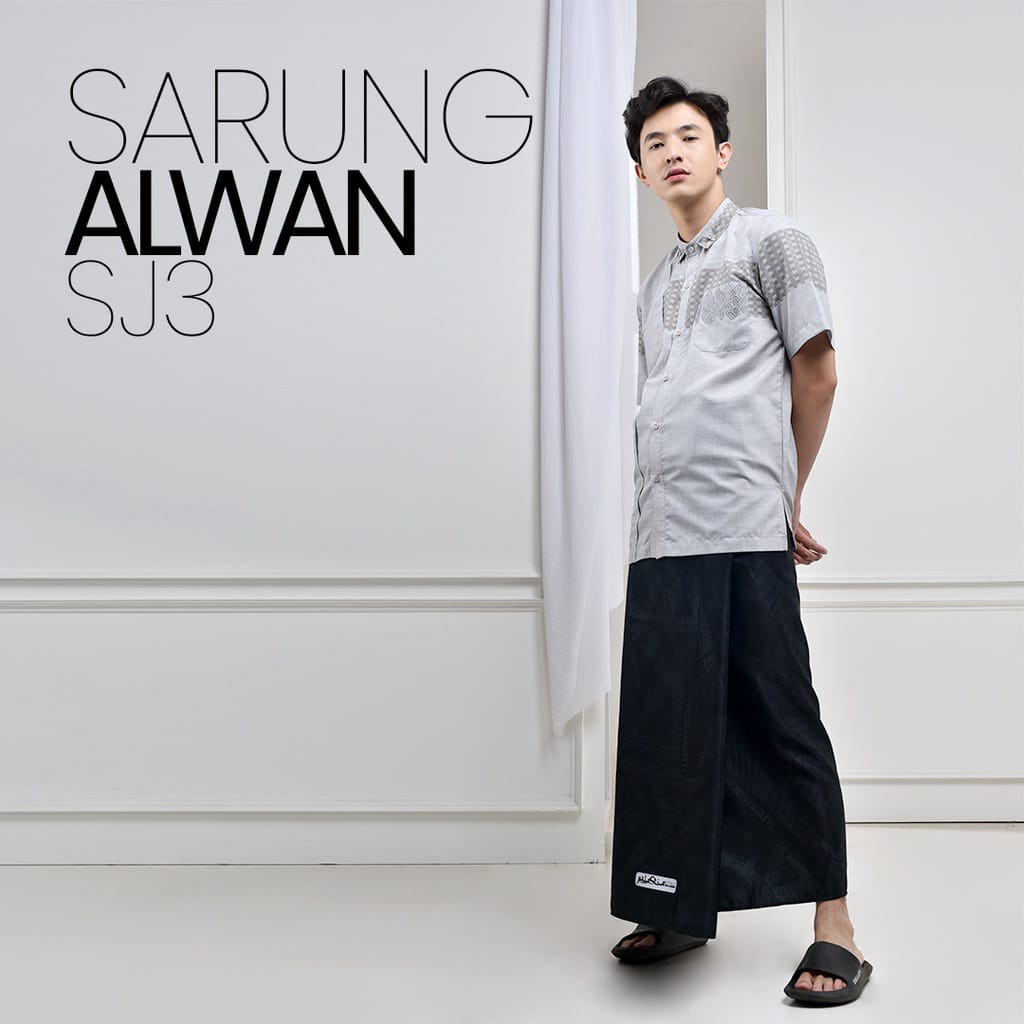 Sarung Rabbani Original 100% Alwan Hitam, Sarung Rabanni Palestina Motif Terbaru 2023, Kain Rabani P