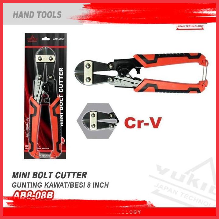 

(MCT) Bolt Cutter Mini 8" inc-Tang Gunting Potong Baja Kawat Beton Besi Mini