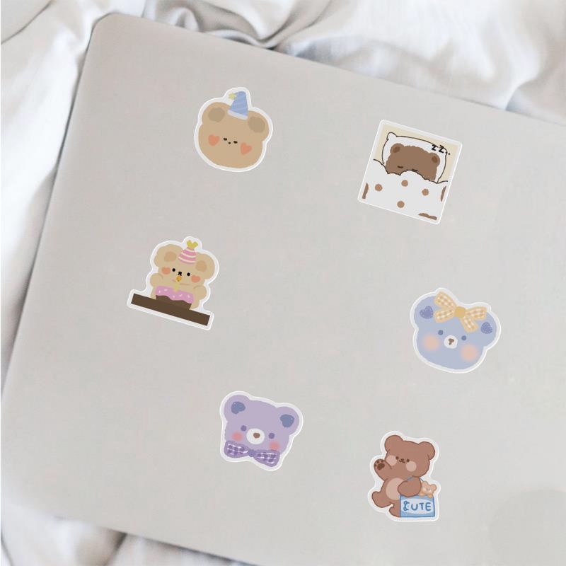 

10 pcs Cute Sticker Laptop Style (geser banyak variasi)