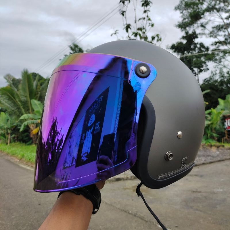 HELM BOGO DEWASA CLASSIC KACA DATAR