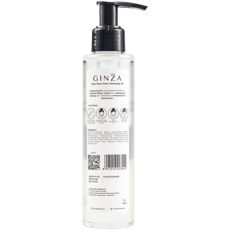Ginza Silky Pore Clear Cleansing Oil 155ml