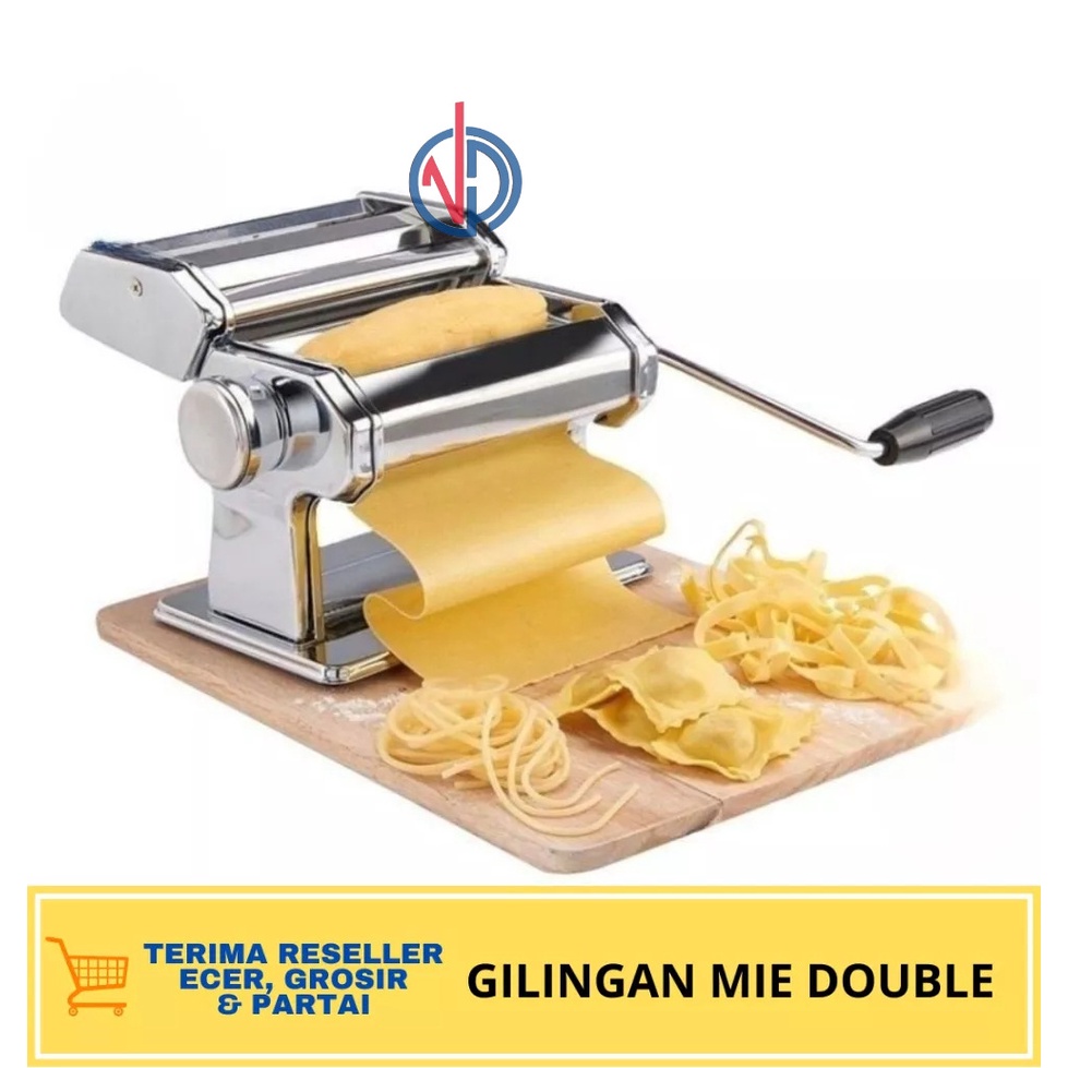 GILINGAN MIE DOUBLE / ALAT PEMBUAT MIE 2 in 1 SNI FREE PACKING BOX