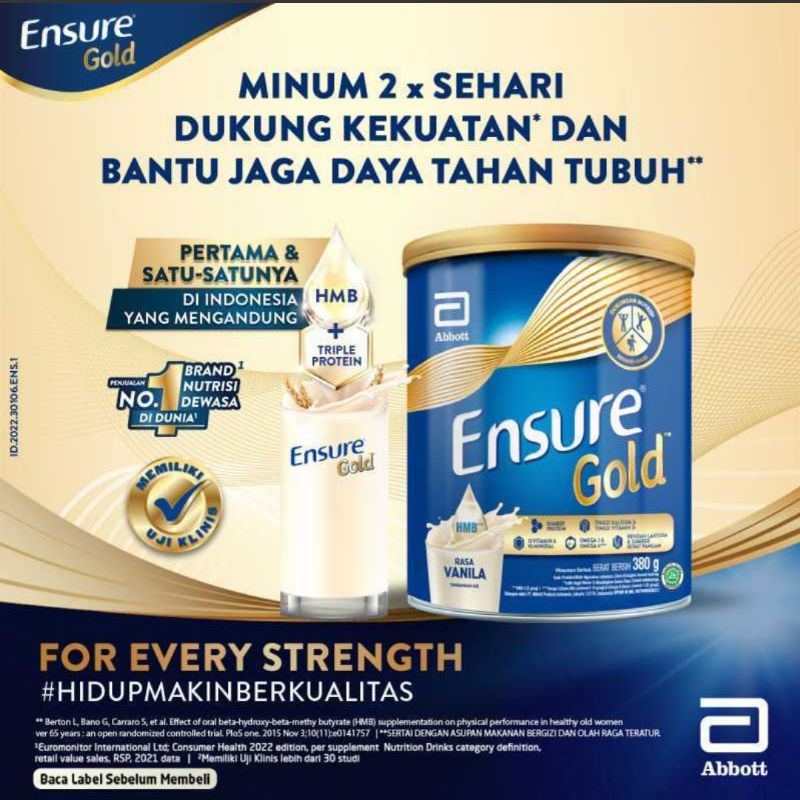 Susu Ensure Gold Vanilla 380g