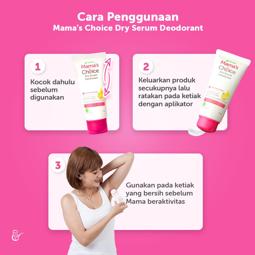 Mama's Choice Dry Serum Deodorant Penghilang Bau Badan Ibu Hamil dan Menyusui