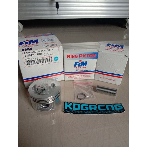 piston kit mio 54.5 pen 15 bore up 130cc