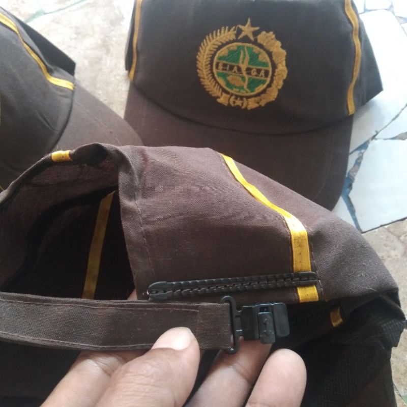 Topi Pramuka siaga bordir lis 1pcs