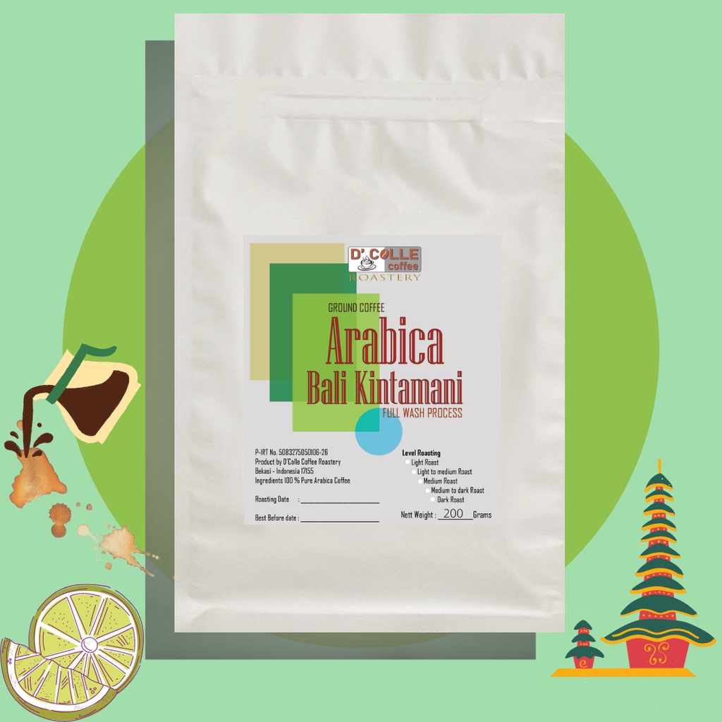 

kopi arabika bali kintamani 200 gram specialty fullwash medium roast