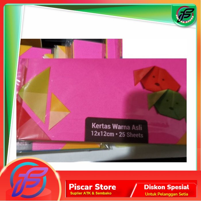 

Kertas Origami Kecil Forte isi 25 Lembar / Kertas Lipat 12x12 - 2 Sisi