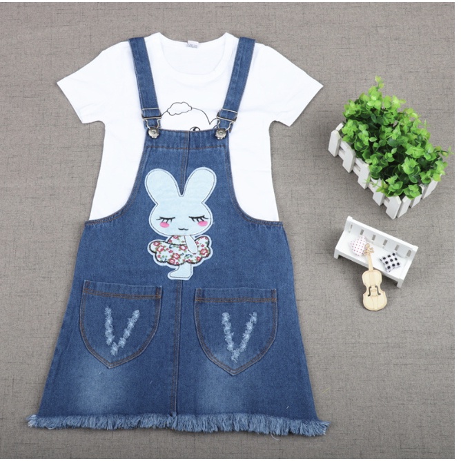 babyfit KELINCI 2023 rok overall jeans anak perempuan baju kodok rok jojon import jx-0118