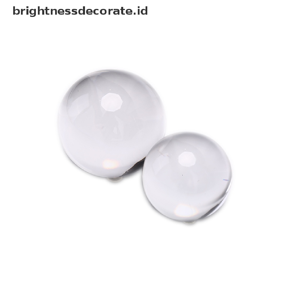 [Birth] 40/50mm Bola Kristal Kaca Bening Healing Sphere Props Fotografi Dekorasi Hadiah [ID]