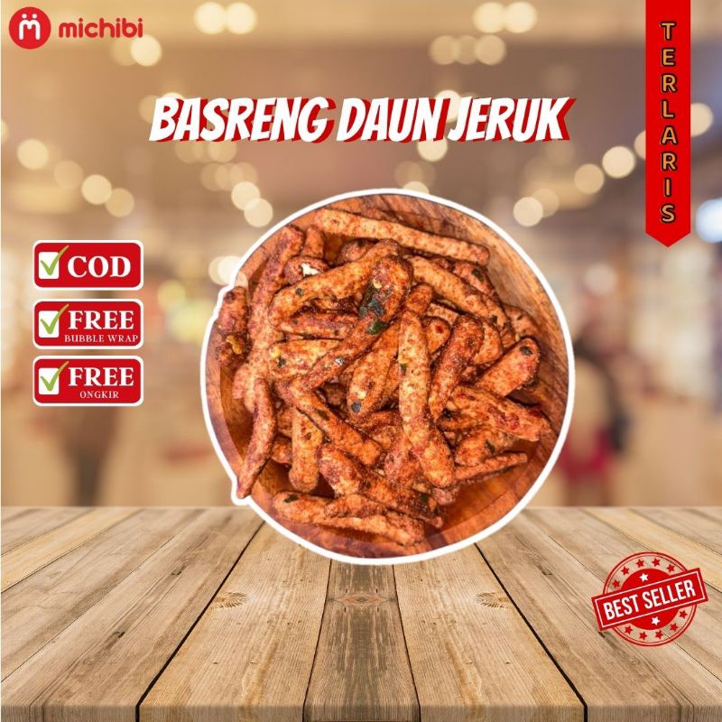 

(PROMO) Basreng Daun Jeruk/Basreng Stik Daun Jeruk 250 gram