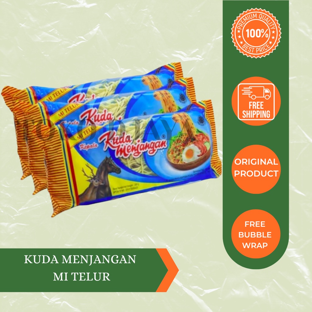 

Mi Telur Kepala Kuda Menjangan 200g Mie Telor