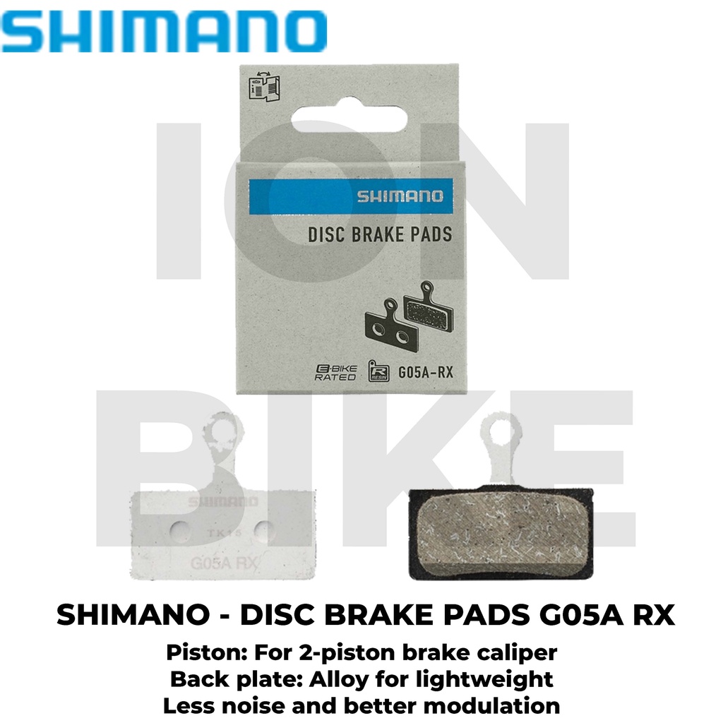 Brake Pad Shimano G05A-RX Resin SLX XT XTR Deore E-Bike Rated Pads Kampas Rem G02A G03A G03 A G-05 R