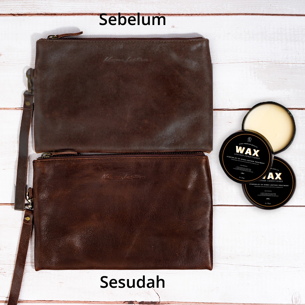 Kenes Leather Cream Perawatan Tas Kulit WAX Pengkilap Pelembab Tas Kulit Kusam