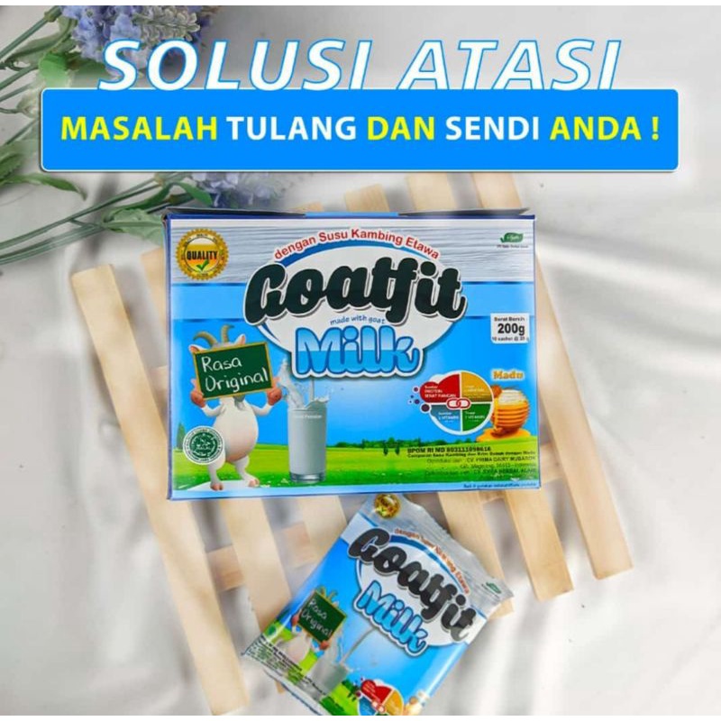 

Susu Kambing Etawa plus royal jelly Goatfit Milk 10 SACHET / Goat Fit