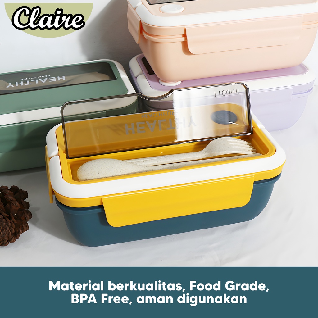 LUNCH BOX TERBARU / KOTAK MAKAN DUA SEKAT / KOTAK MAKAN BPA FREE