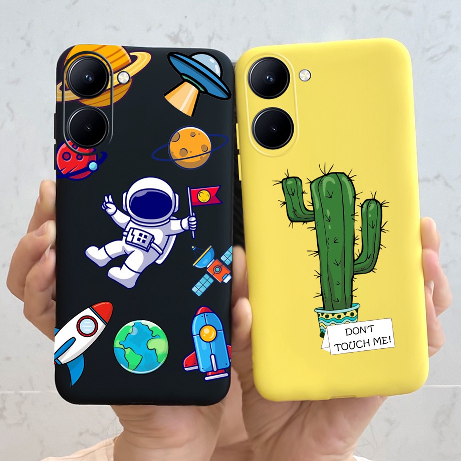 MAKMUR - Soft Case Bahan Silikon TPU Desain Astronot Untuk Realme C33 C33 2022 RMX3624