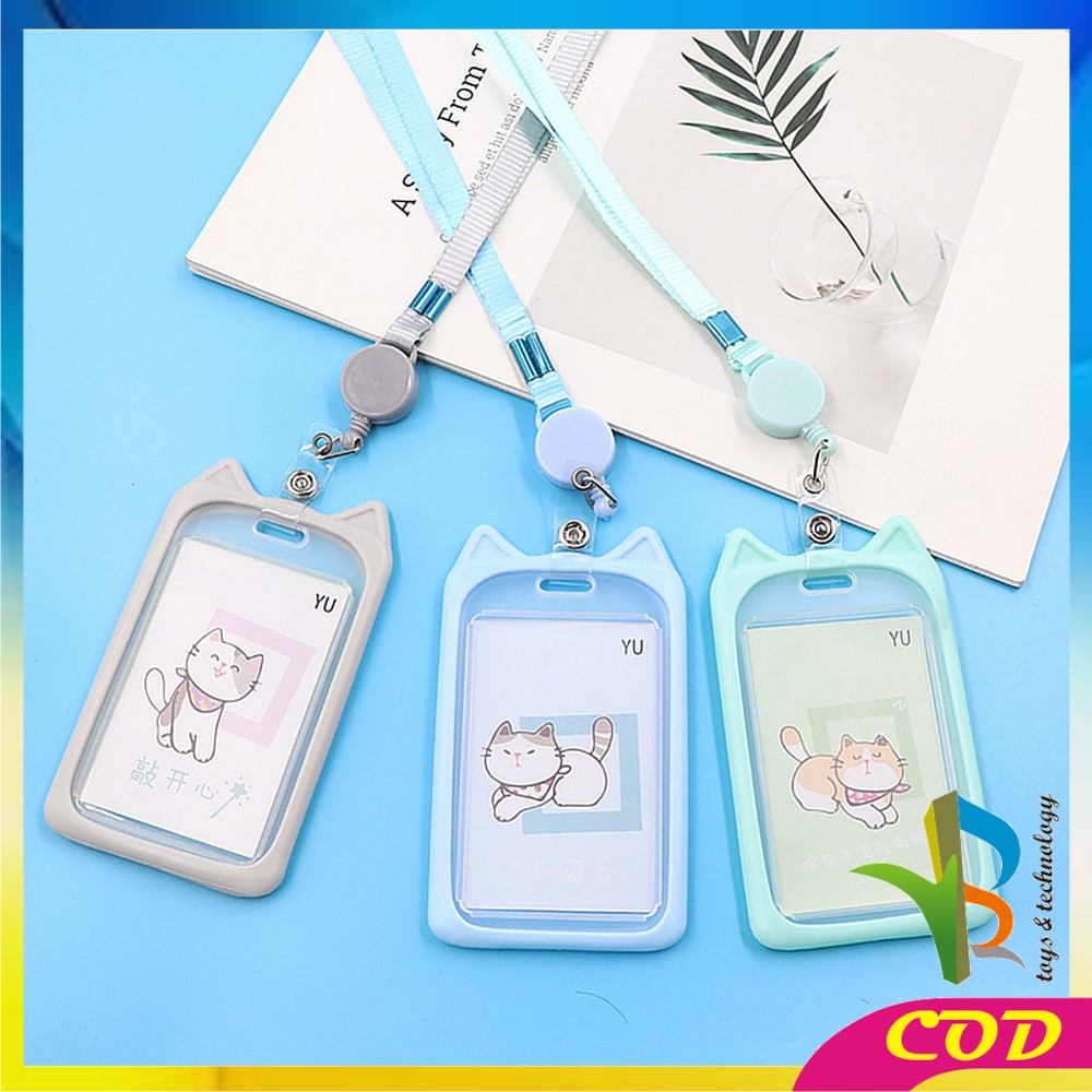 RB-C324 Name Tag ID Card Holder Gantungan Kartu Nama Atau Panitia Motif Kartun / Tali ID Card Nama / Gantungan Tali Kartu Akses Kantor MRT Busway Lanyard