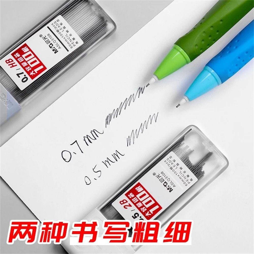 Mxbeauty Timah Pensil Mekanik Batang Yang Dapat Diganti Alat Tulis Pensil Refill Leads 0.5 /0.7mm 2B/HB Batang Pensil Tulisan