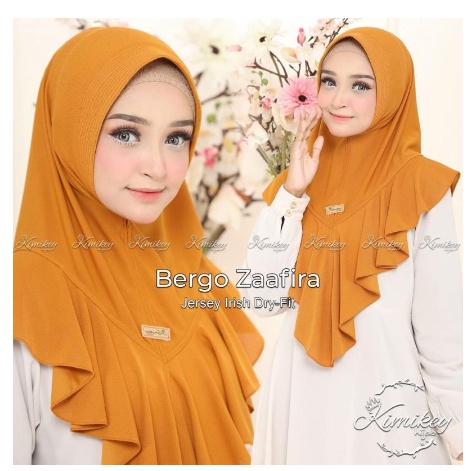 READY //ZAAFIRA Kimikey Hijab Jilbab Instan Premium Jersey Irish Dry Fit Kerudung Bergo Pad Rempel Z
