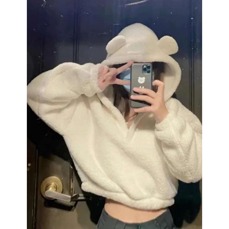 HOODIE BULU KEREN HOODIE BULU KOREAN TERBARU JAKET SHERPA MUSIM DINGIN PRIA DAN WANITA
