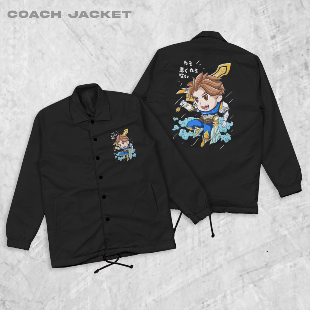 HIPNOP Alucard Jaket Coach Jaket Zipper Pria Jaket Parasut