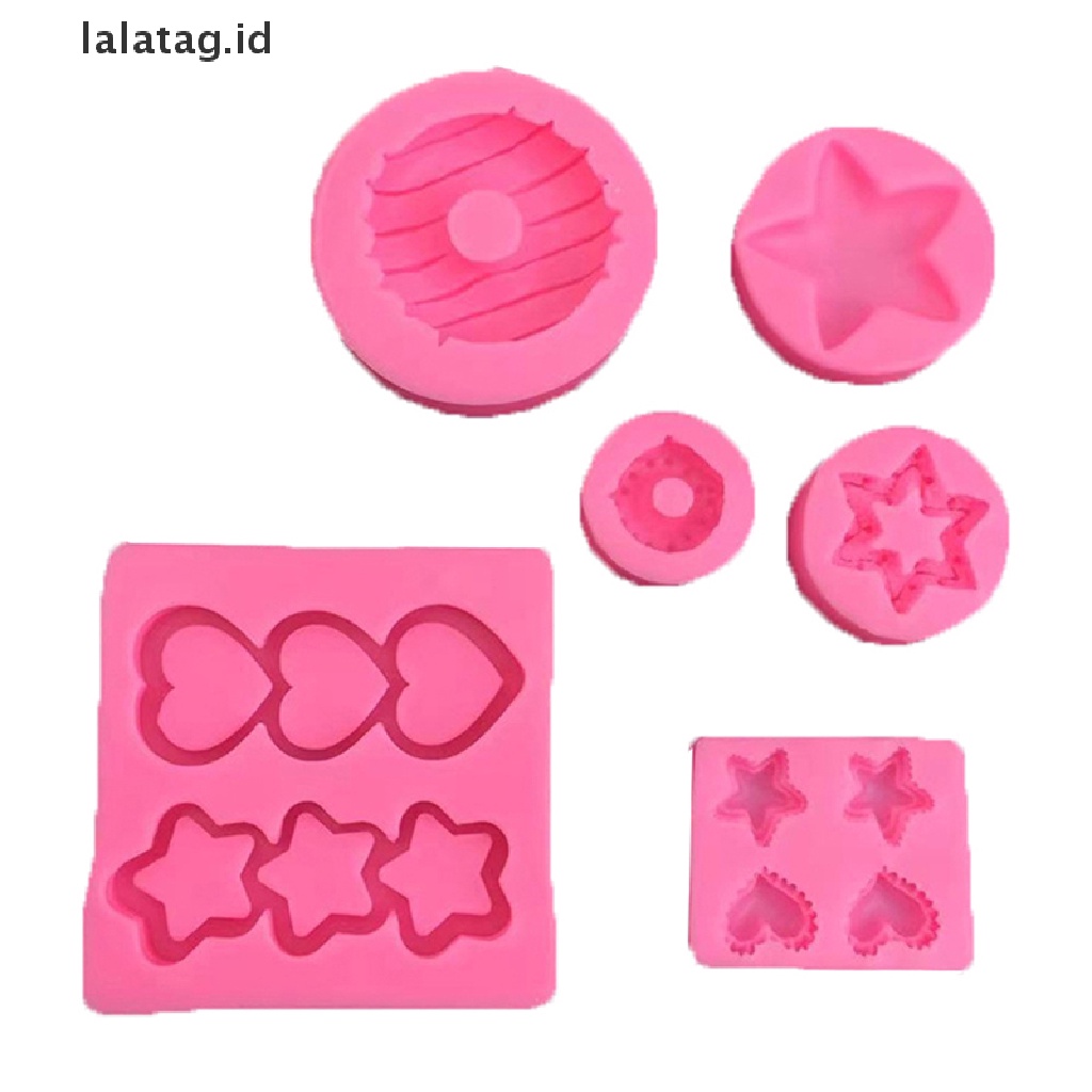 [lalatag] Donut Kue Decorag Tools Fondant Silicone Mold Cetakan Kue Permen Coklat [ID]