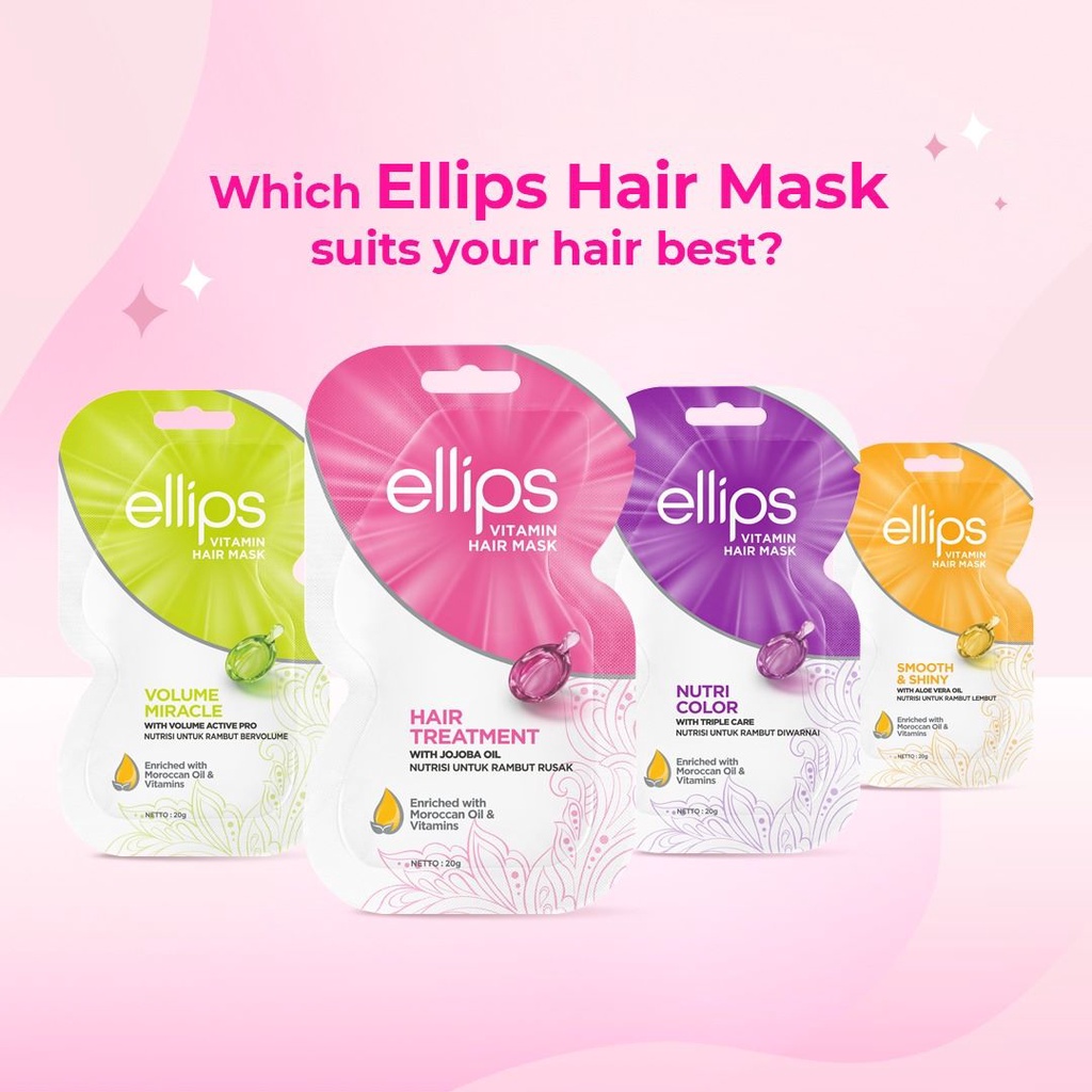 ELLIPS Hair Mask / Pro Keratin Complex  - Masker Rambut Sachet Original BPOM