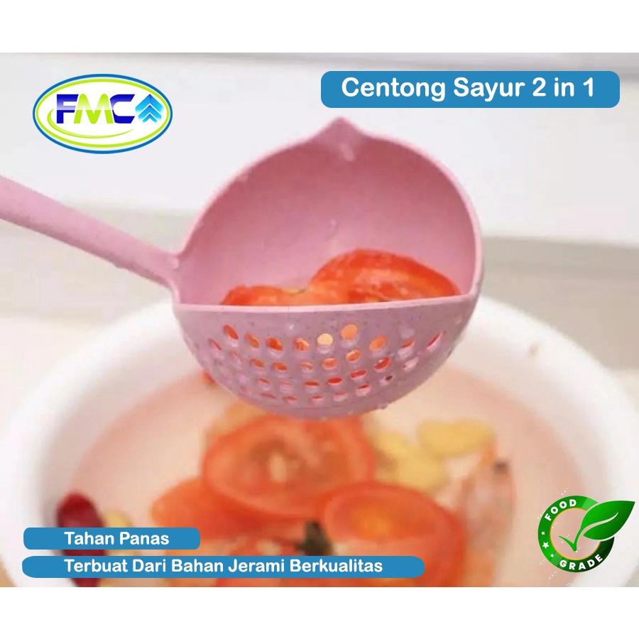 Centong Sayur 2 in 1 Centong Serbaguna Centong Soup sendok Sop 2 Sisi Centong Penyaring Kuah