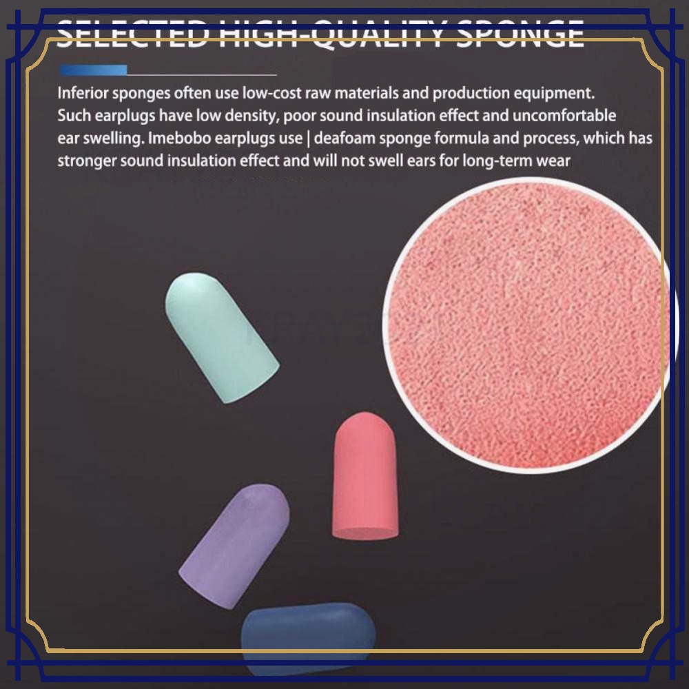 Ear Plugs Sleep Noise Reduction Soft Sponge -HL584