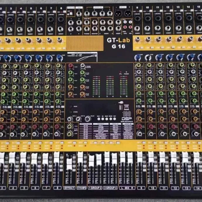 MIXER GT LAB 16 CHANNEL RDW ORIGINAL GARANSI RESMI